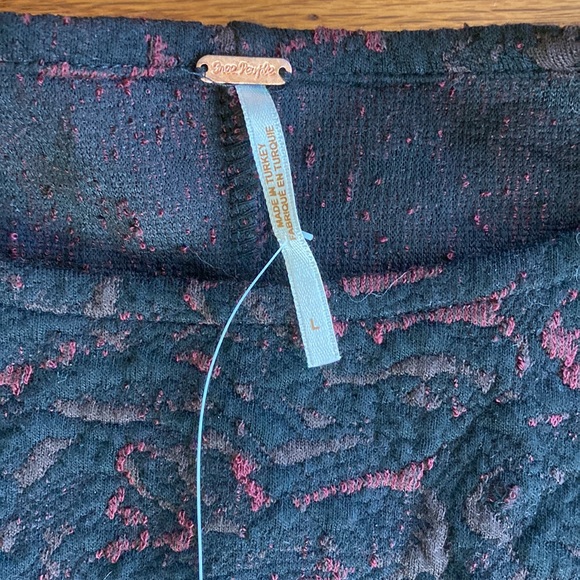 FREE PEOPLE NWT. Sunset Mini Dress in Black Combo. NWT. Size L - Picture 9 of 16